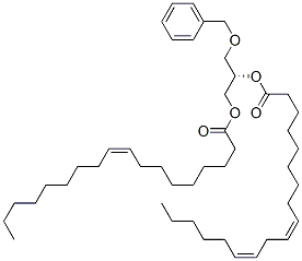 [S,(+)]-3-O-Benzyl-2-O-linoleoyl-1-O-oleoyl-L-glycerol Structure