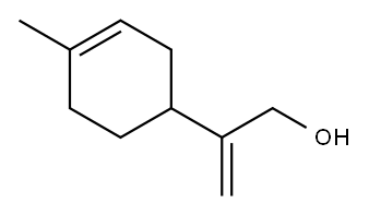 4-methyl-beta-methylenecyclohex-3-ene-1-ethanol Struktur