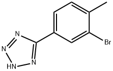 5-(3-BROMO-4-METHYL-PHENYL)-2H-TETRAZOLE Structure