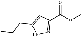 1H-Pyrazole-3-carboxylicacid,5-propyl-,methylester(9CI) Struktur