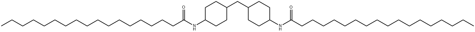 N,N'-[メチレンジ(4,1-シクロヘキサンジイル)]ビス(オクタデカンアミド) 化学構造式