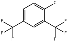 1-クロロ-2,4-ビス(トリフルオロメチル)ベンゼン 塩化物 化学構造式