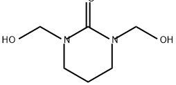 3,4,5,6-テトラヒドロ-1,3-ビス(ヒドロキシメチル)-1H-ピリミジン-2-オン 化学構造式
