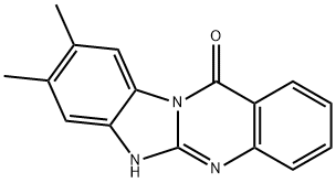 Benzimidazo(2,1-b)quinazolin-12(6H)-one, 8,9-dimethyl- Structure