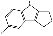 7-氟-1,2,3,4-四氢环戊烷并[B]吲哚, 327021-84-1, 结构式