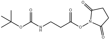 BOC-L-丙氨酸N-丁二酸酰亚胺, 32703-87-0, 结构式