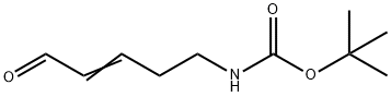 Carbamic acid, (5-oxo-3-pentenyl)-, 1,1-dimethylethyl ester (9CI) Struktur