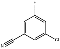 3-クロロ-5-フルオロベンゾニトリル 化学構造式