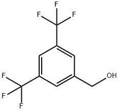 3,5-ビス(トリフルオロメチル)ベンジル アルコール 化学構造式