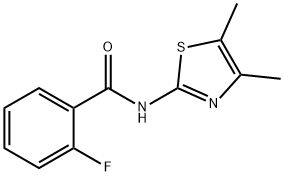 Benzamide, N-(4,5-dimethyl-2-thiazolyl)-2-fluoro- (9CI) Struktur