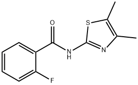 Benzamide, N-(4,5-dimethyl-2-thiazolyl)-2-fluoro- (9CI) Structure