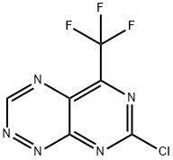 7-Chloro-5-(trifluoromethyl)pyrimido[5,4-e]-1,2,4-triazine Structure