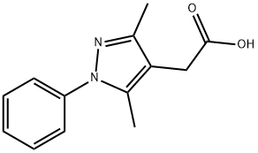 (3,5-DIMETHYL-1-PHENYL-1H-PYRAZOL-4-YL)ACETIC ACID Structure