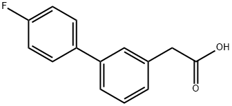 3-BIPHENYL-4'-FLUORO-ACETIC ACID
 Struktur