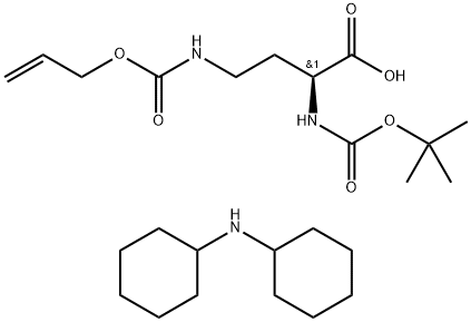 BOC-DAB(ALOC)-OH DCHA Structure