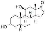5B-Androstane-3ALPHA,11B-diol-17-one 结构式