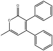 6-Methyl-3,4-diphenyl-2H-pyran-2-one Structure