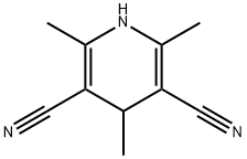 1,4-DIHYDRO-2,4,6-TRIMETHYL-3,5-PYRIDINEDICARBONITRILE,3274-37-1,结构式
