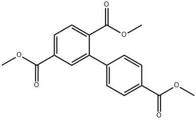 2,4',5-ビフェニルトリカルボン酸トリメチル 化学構造式