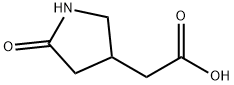 5-oxo-3-Pyrrolidineacetic acid Struktur