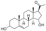 3,15-dihydroxy-5-pregnen-20-one Struktur