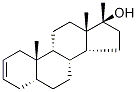 17-メチル-5α-アンドロスタ-2-エン-17β-オール 化学構造式