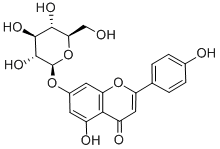 苜蓿素-7-O-葡萄糖苷 结构式