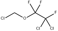 (クロロメチル)(2,2-ジクロロ-1,1,2-トリフルオロエチル)エーテル 化学構造式