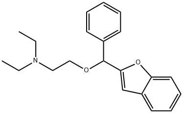 Triethylamine, 2-((alpha-2-benzofuranylbenzyl)oxy)- Structure