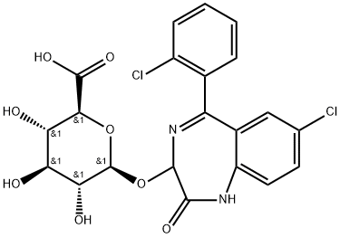 lorazepam glucuronide Structure