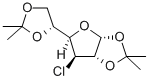 3-CHLORO-3-DEOXY-1,2:5,6-DIISOPROPYLIDENE-ALPHA-D-GLUCOFURANOSE Struktur
