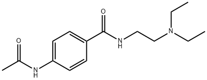 4'-[[2-(ジエチルアミノ)エチル]カルバモイル]アセトアニリド 化学構造式