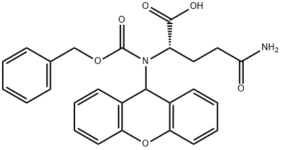 N-[苯甲氧羰基]-N'-9H-氧杂蒽-9-基-L-谷氨酰胺 结构式