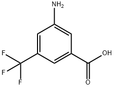 3-氨基-5-三氟甲基苯甲酸,328-68-7,结构式