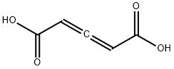 2,3-ペンタジエン二酸 化学構造式