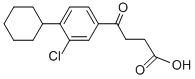 4-シクロヘキシル-3-クロロ-γ-オキソベンゼン酪酸 化学構造式