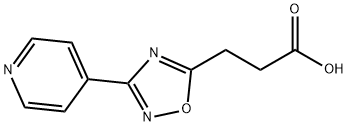 3-(3-PYRIDIN-4-YL-1,2,4-OXADIAZOL-5-YL)PROPANOIC ACID Struktur