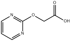 Acetic acid, (2-pyrimidinyloxy)- (9CI) Struktur
