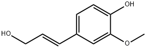 反式-3-(4-羟基-3-甲氧基苯基)-2-丙烯-1-醇, 32811-40-8, 结构式