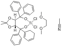 (4R,5R)-(-)-2,2-DIMETHYL-TETRAPHENYL-1,3-DIOXOLANE-4,5-DIMETHANOLATO[1,2-BIS(DIMETHOXY)ETHANE]TITANIUM(IV) DIC Struktur