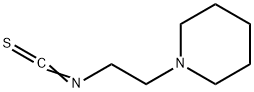 2-(1-哌啶基)乙基异硫代氰酸酯, 32813-24-4, 结构式