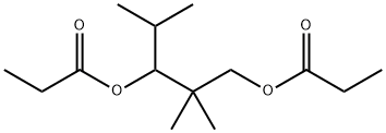 2,2,4-trimethylpentane-1,3-diyl dipropionate Structure