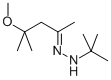 4-methoxy-4-methylpentan-2-one tert-butylhydrazone Structure