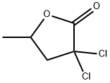 3,3-ジクロロ-4,5-ジヒドロ-5-メチル-2(3H)-フラノン 化学構造式