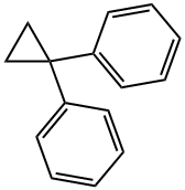 1,1-Diphenylcyclopropane Struktur