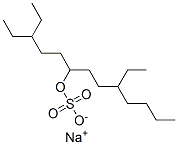 sodium 3,9-diethyltridecan-6-yl sulphate Struktur