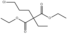DIETHYL 2-(3-CHLOROPROPYL)-2-ETHYLMALONATE 化学構造式