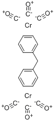 CHROMIUM, HEXACARBONYL[M-[(1,2,3,4,5,6-ETA:1',2',3',4',5',6'-ETA)-1,1'-METHYLENEBIS[BENZENE]]]DI- Struktur