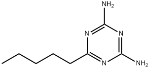 6-戊基-2,4-二氨基-1,3,5-三嗪 结构式