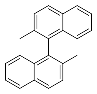 2,2'-ジメチル-1,1'-ビナフタレン 化学構造式